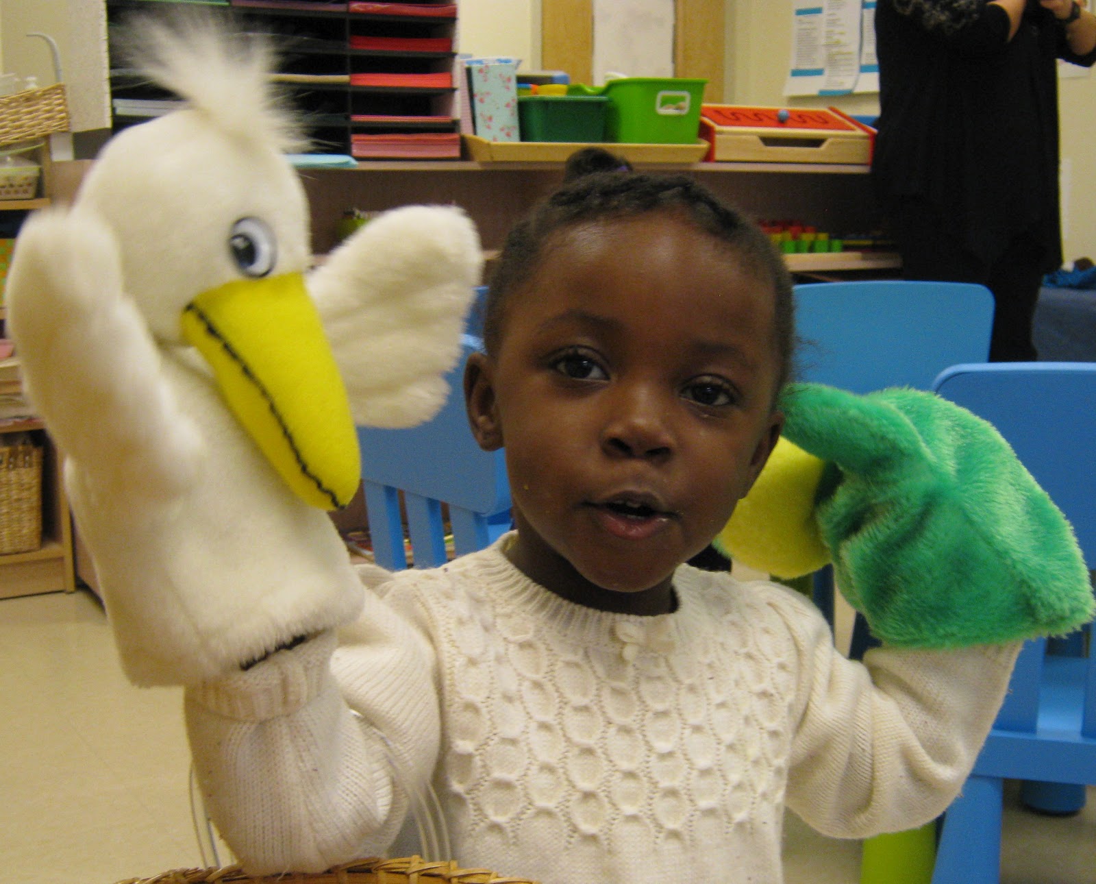 Kreative Resources Puppet Play in our new theater!