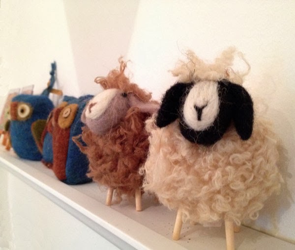 wooly sheep ornaments