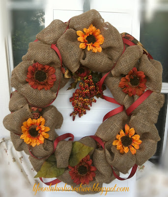Fall Burlap wreath tutorial