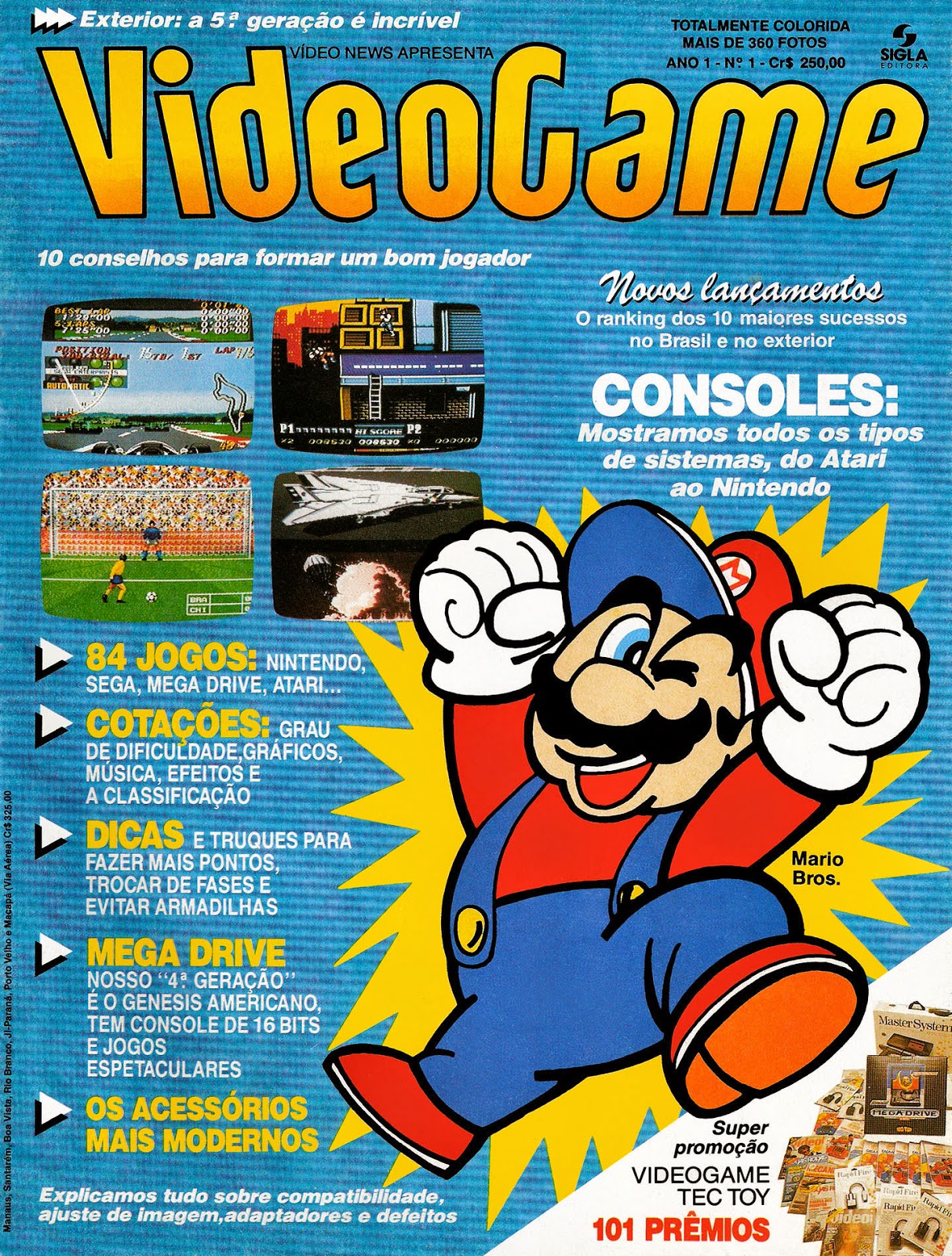 Jogo Super Mario Bros. - Mega Drive - Sebo dos Games - 10 anos!