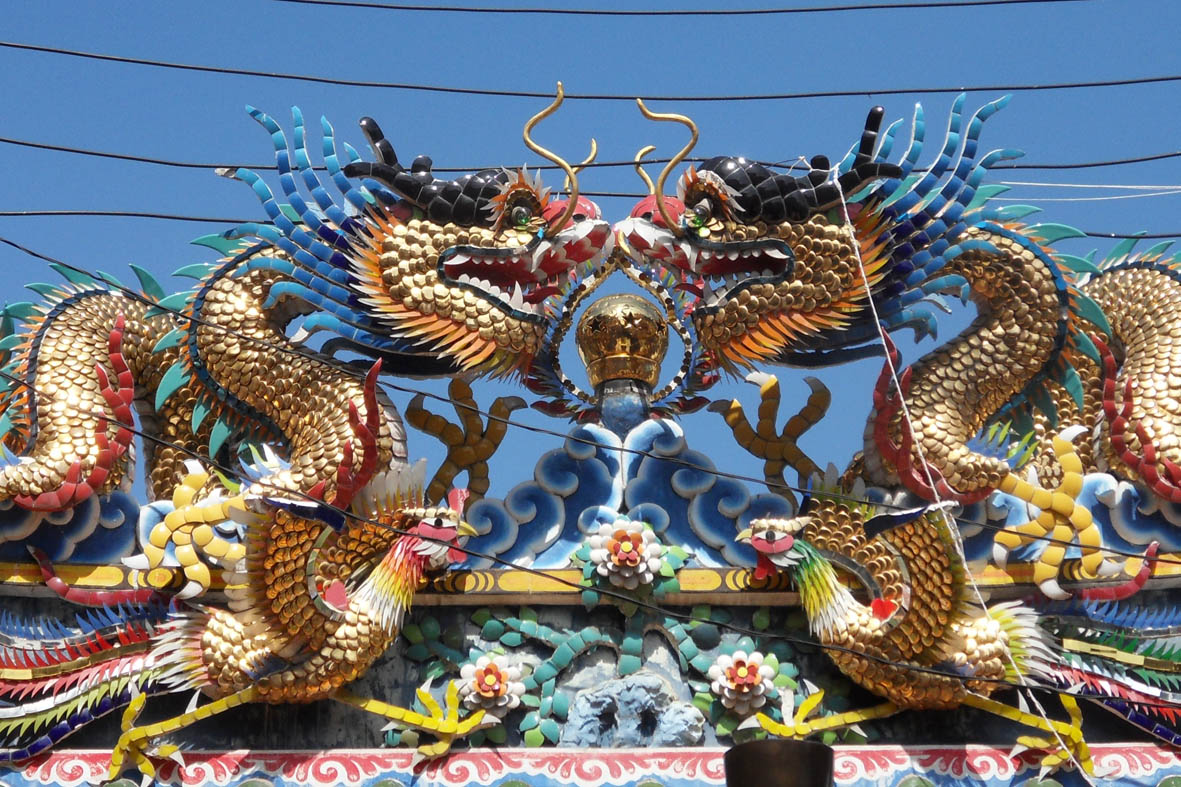 Dragons du Temple chinois de Chiang Mai, Thailande | F O T O D A S I E
