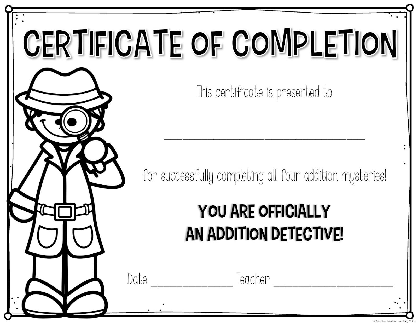 Addition Detectives Simply Creative Teaching