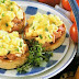 Huevos revueltos con jamón y queso