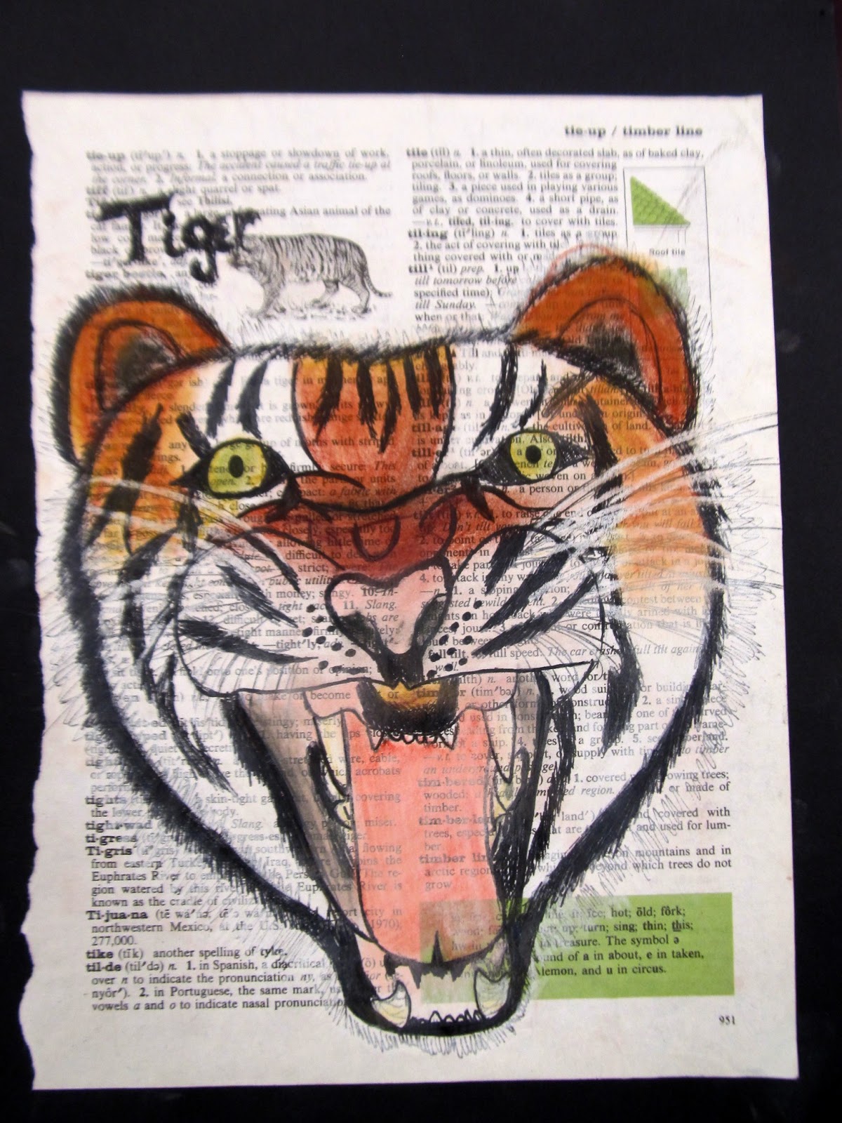 Art Teacher Creature: Illustrated Dictionary Pages
