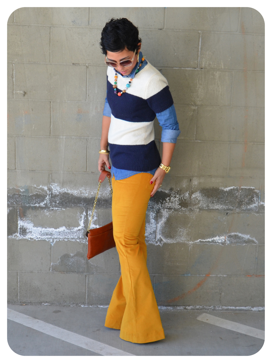 DIY Corduroy Flared Pants Pattern Review Jalie 2908 Fashion