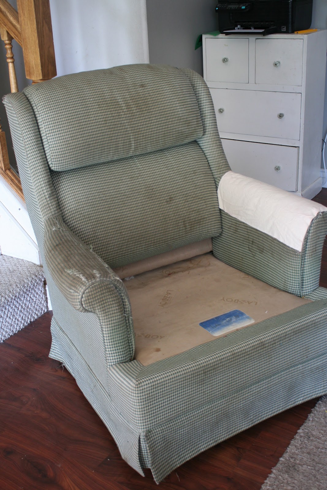 Custom Slipcovers by Shelley Swivel Rocker redo