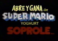 Abre y gana con yoghurt Soprole - Super Mario World - 1994