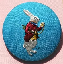 White Rabbit Button