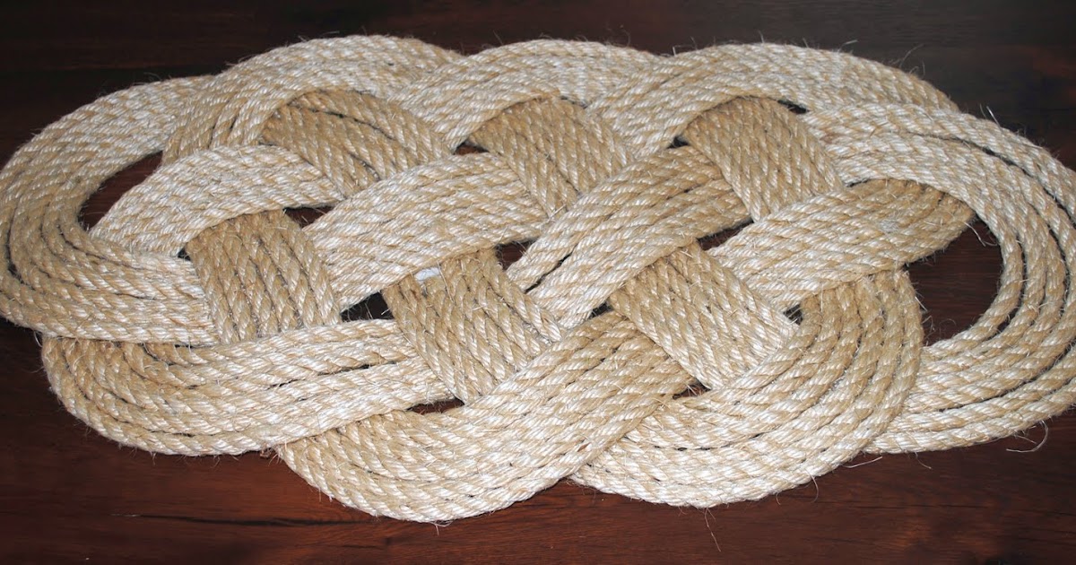 CUrchin Knot Ocean Plait Rope Door Mat