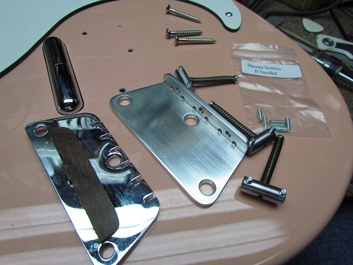 CJ Guitar Tooling Danelectro Bridge Installation Crawls Backward (When