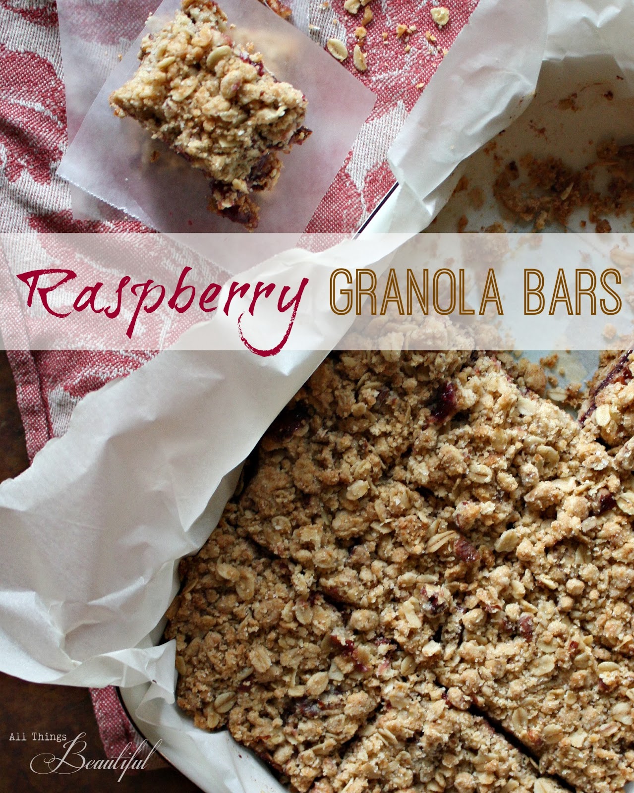 All Things Beautiful Raspberry Granola Bars