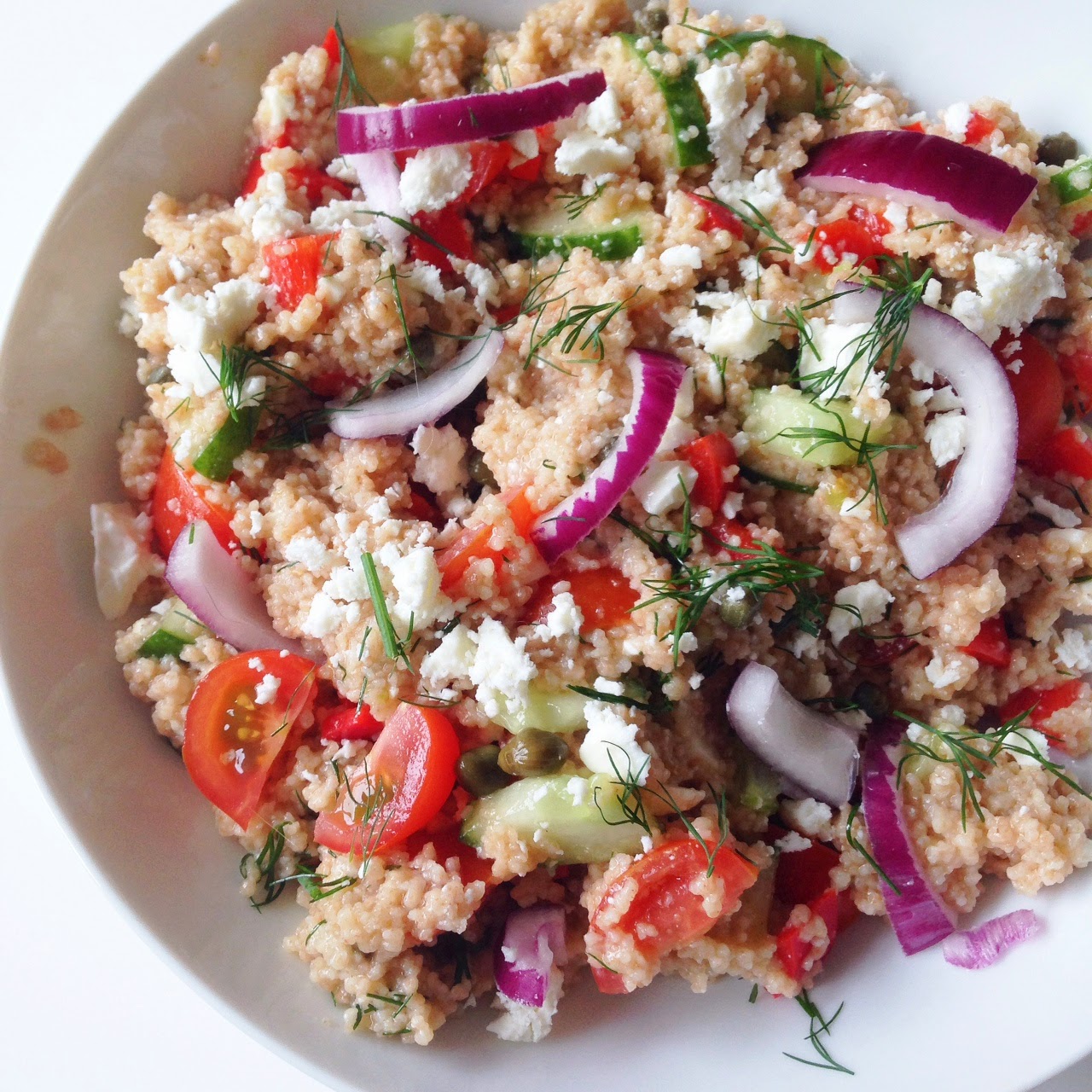 Healthy Living in Heels Greek Couscous (V)