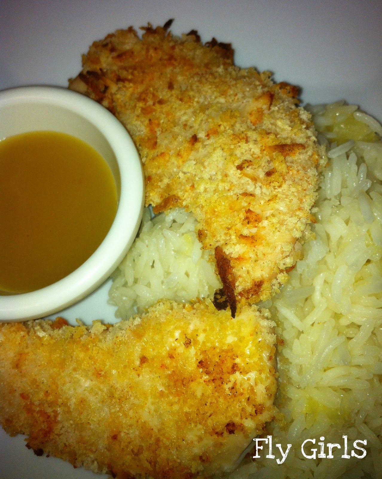 Fly Girls Baked Coconut Chicken with Pineapple Rice