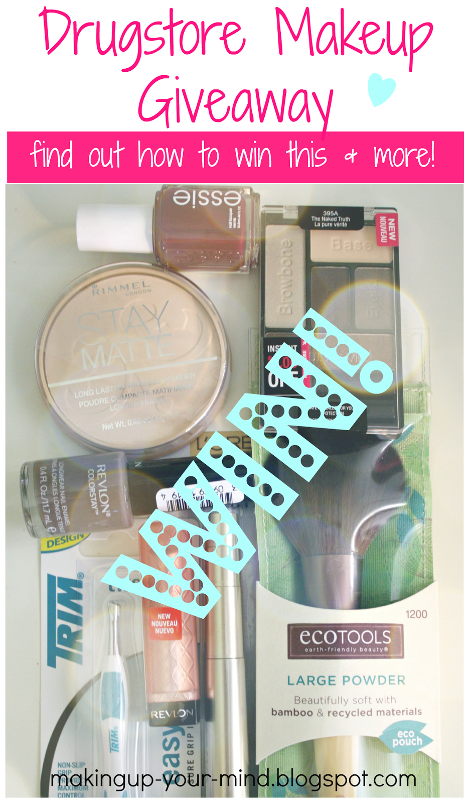 makeup your mind Drugstore Makeup Giveaway!