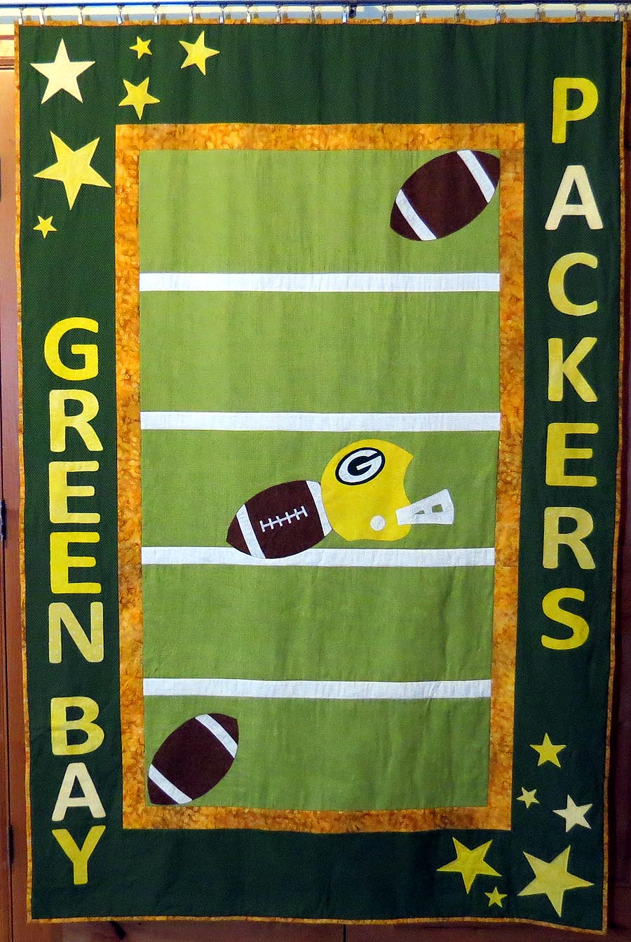Sew, What's Cookin'? Green Bay Packers Quilt 9