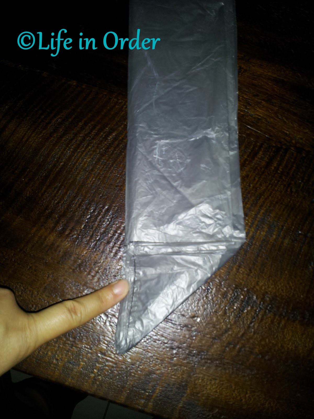 Life in Order How to Fold a Plastic Bag!