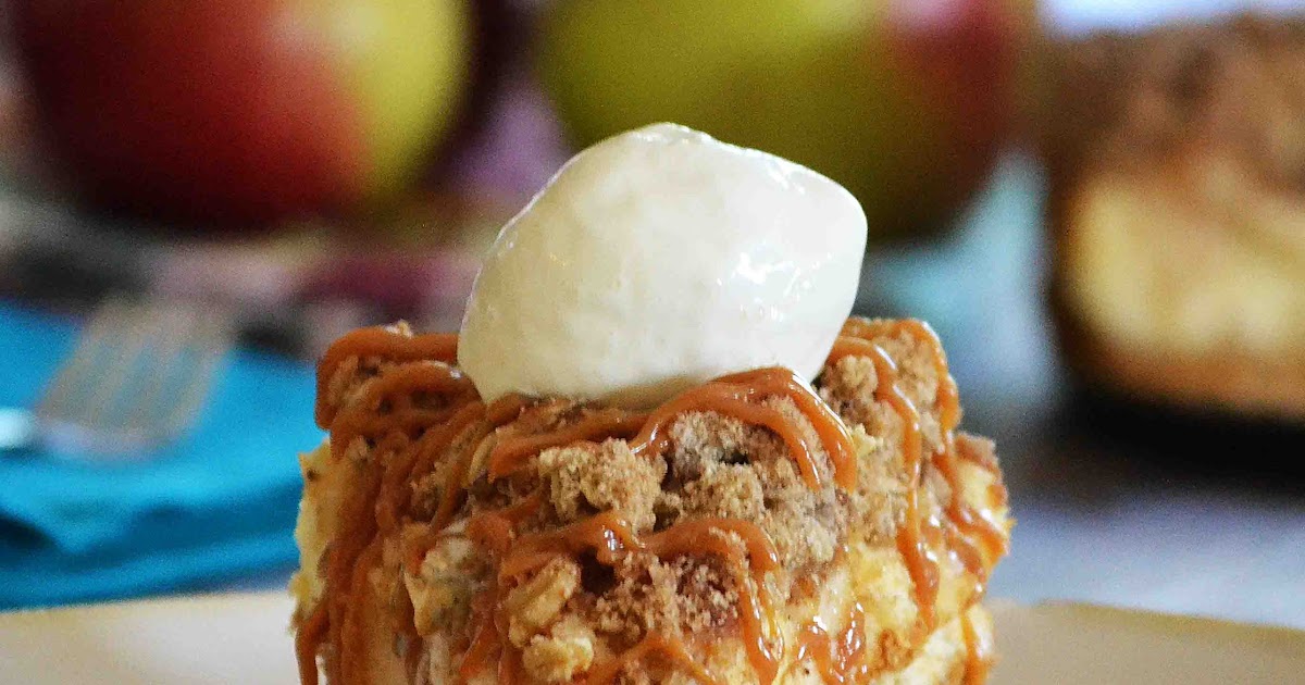 Antjie, die Rooibruin hen Caramel Apple Crisp Cheesecake