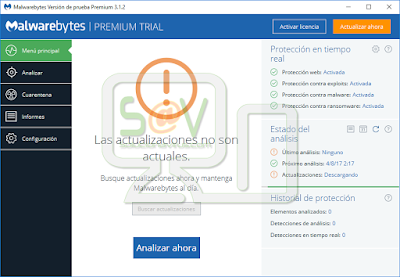 Actualización Malwarebytes Actualización Malwarebytes