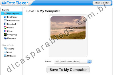 editar e salvar fotos e imagens