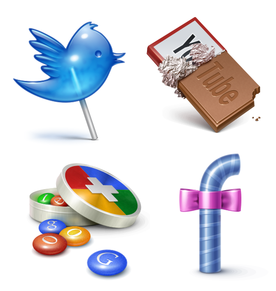 Dulces iconos sociales Iconos+sociales+dulces+-+REDEANDO