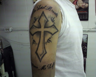 Cross Tattoo on Arms