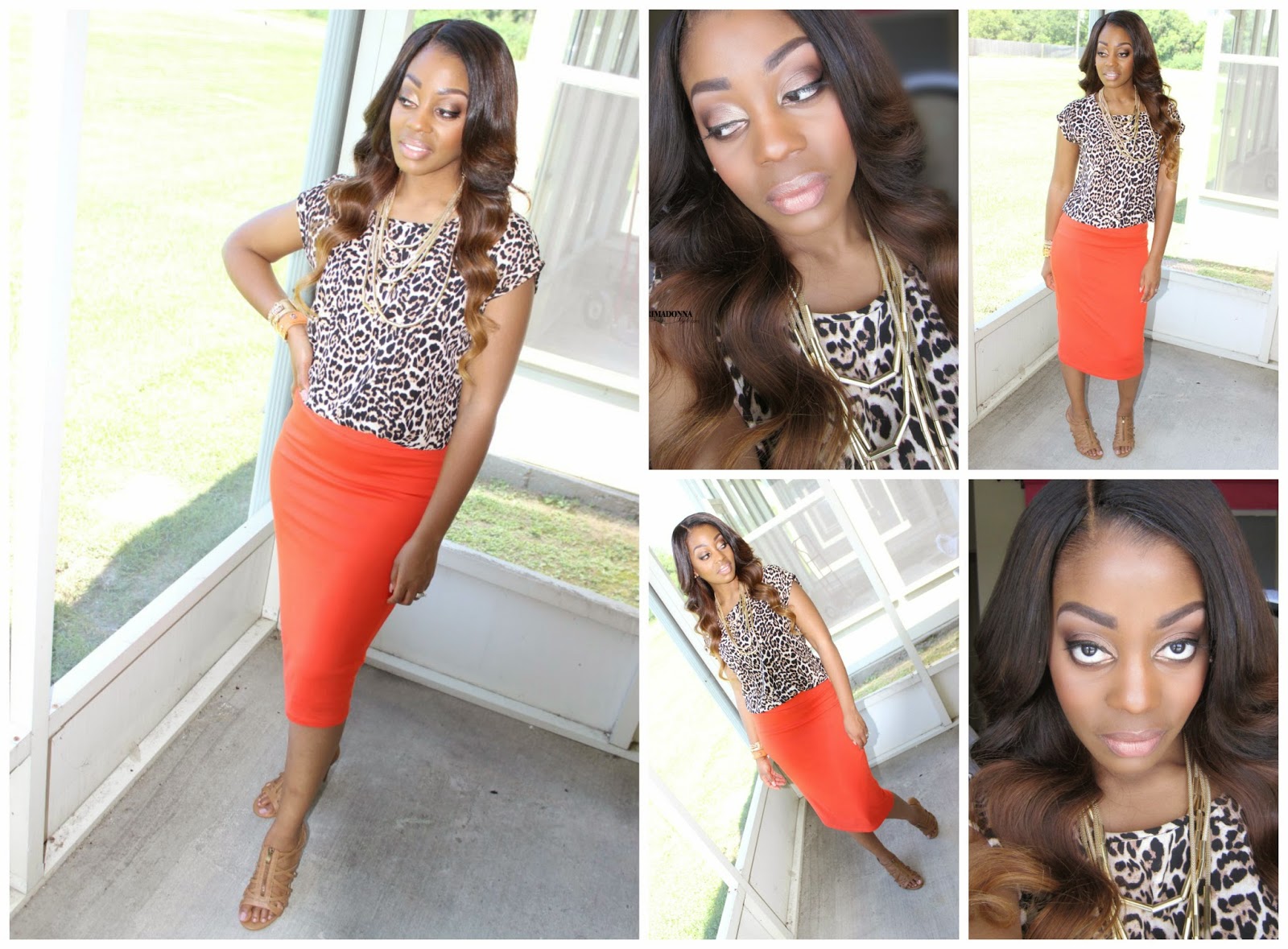 Primadonna Style Wear Orange! Apt. 9 Midi Skirt