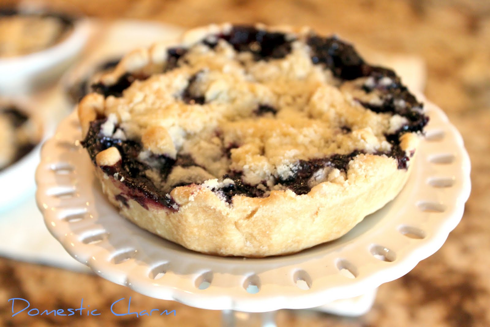 Domestic Charm Mini Blueberry Pies