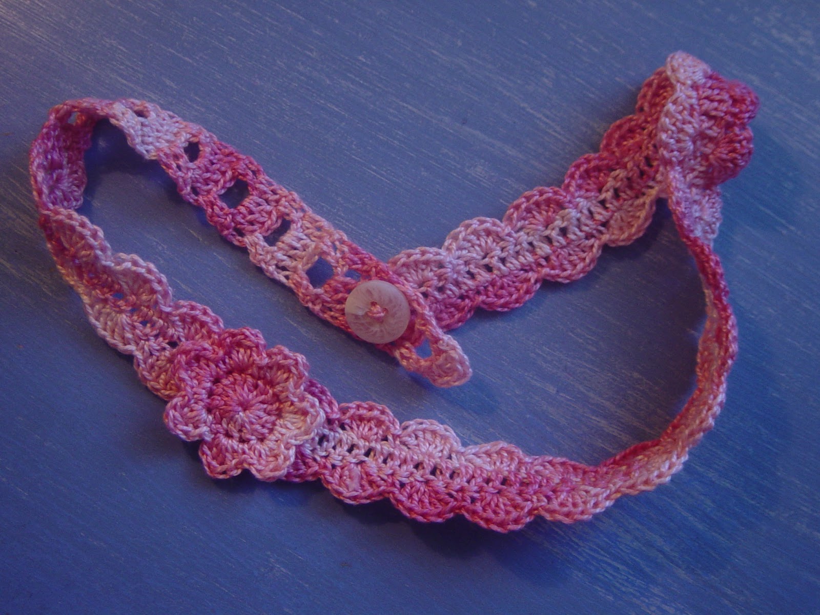 Flushed with Rosy Colour Dainty Pink Flower Headband