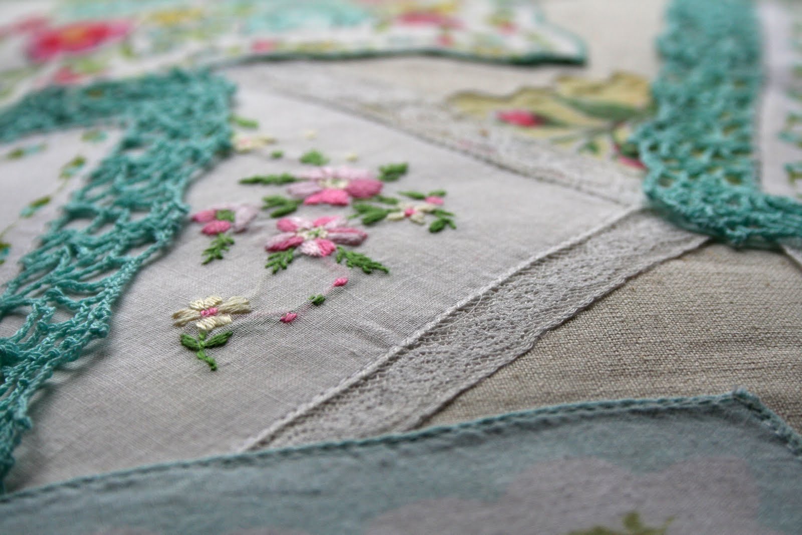 lovely little handmades a vintage hankie pillow