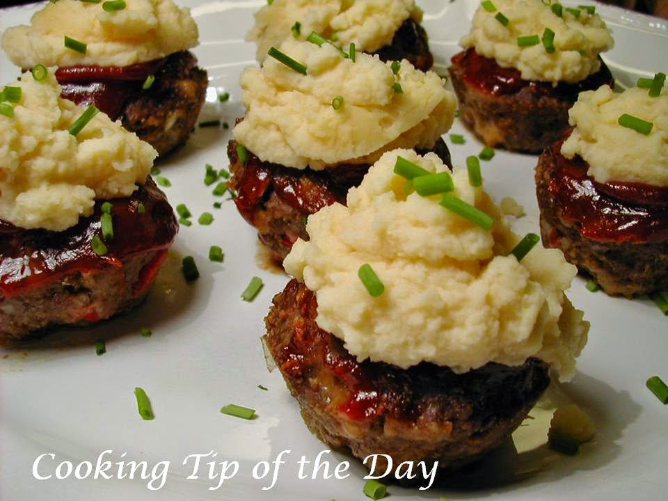 Cooking Tip of the Day Mini Meatloaf Cupcakes