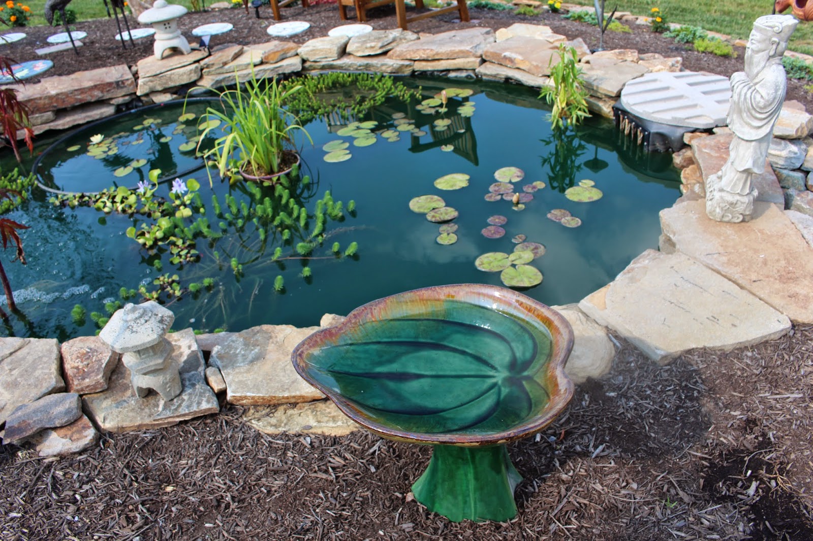 Designs by Pinky New Birdbath and Pond Shots