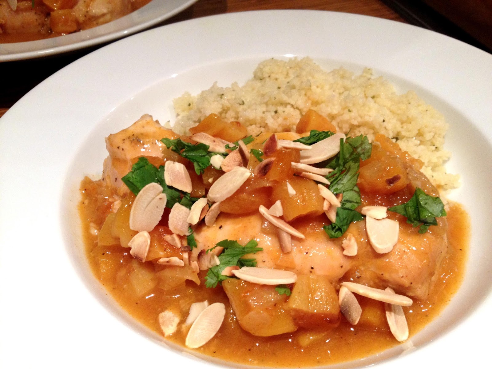 Headspace Moroccan Spiced Chicken with Apricots and Almonds (in the