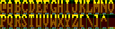 CGA rom font subset CGA rom font subset