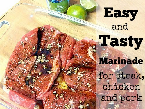 Easy Marinade and Glass Jars for Drinks