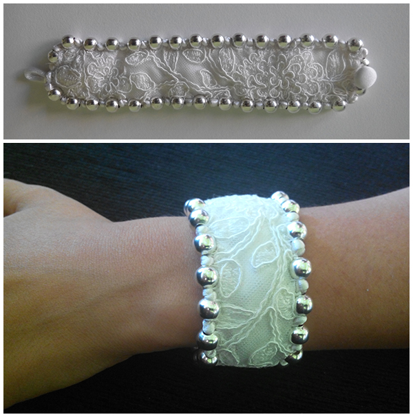 la neurona del manitas: detalles de boda: pulsera con un trozo del