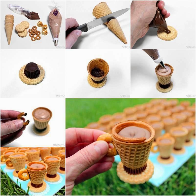 Edible teacup cookies recipe Creative Ideas