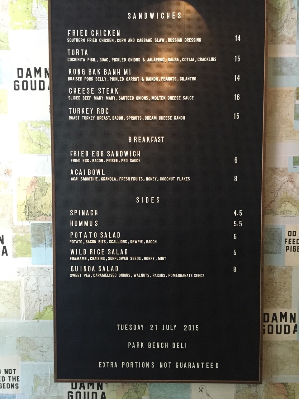 deli menu template