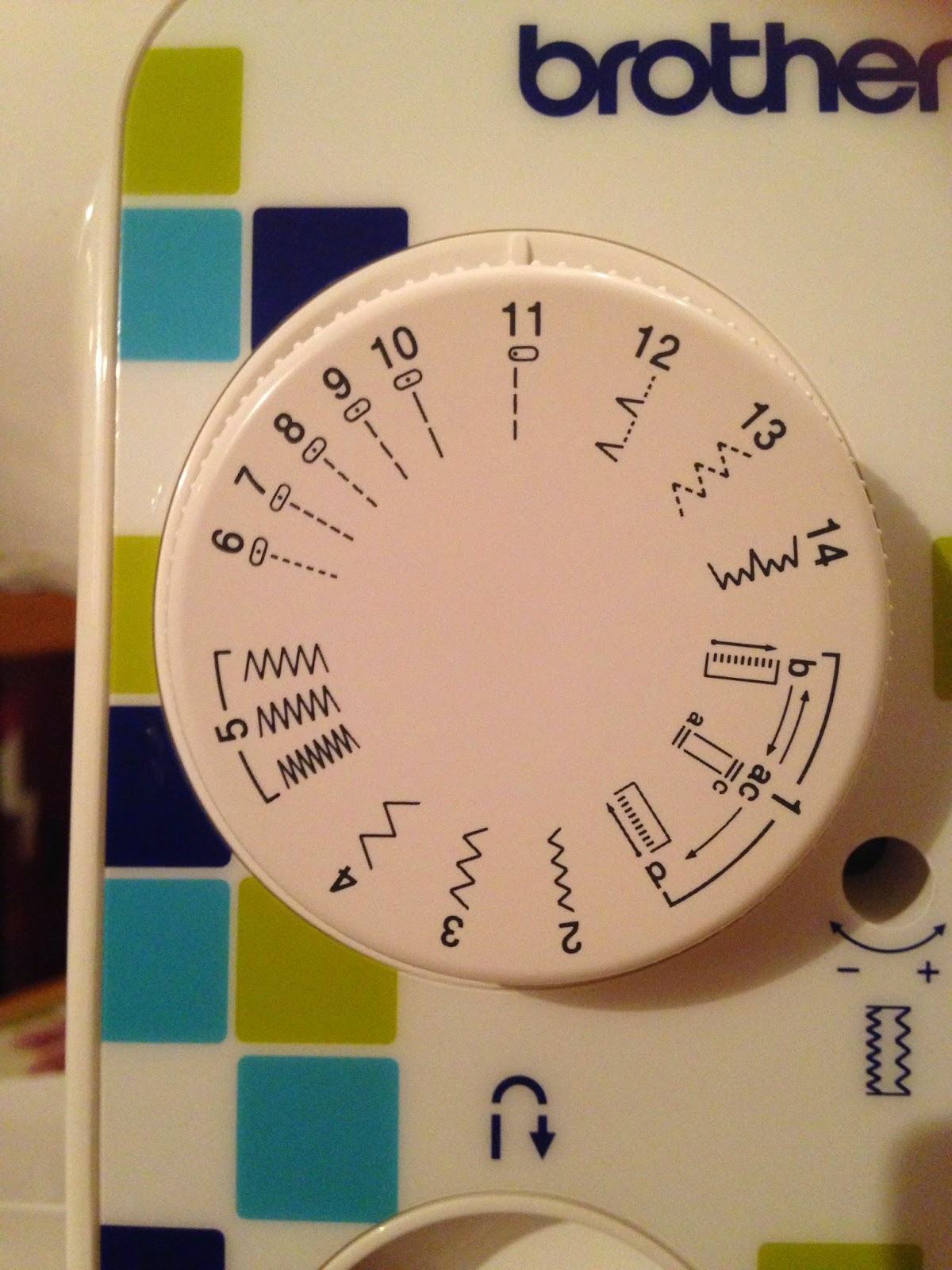 Brother LS14 Settings wheel