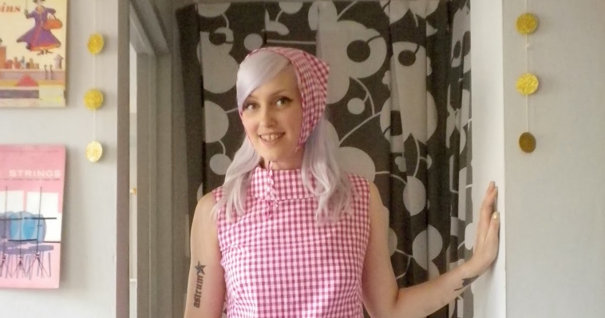 Sewing the 60s Biba's Pink Gingham dress