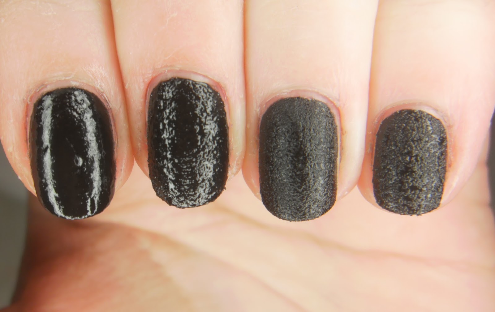 SpecialGirl Nails Comparison! Nails Inc Black Leather Effect vs
