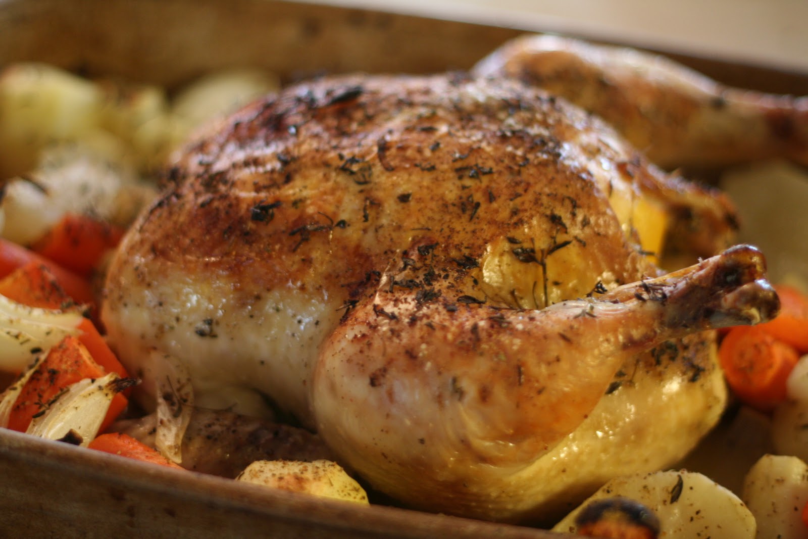 With thy Needle & Thread Upside Down Chicken...