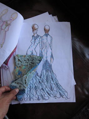 Sketches Design utk Permaisuri Agong to Attand Wedding Prince William