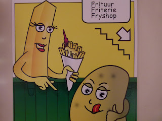 a poster of a potato and a potato