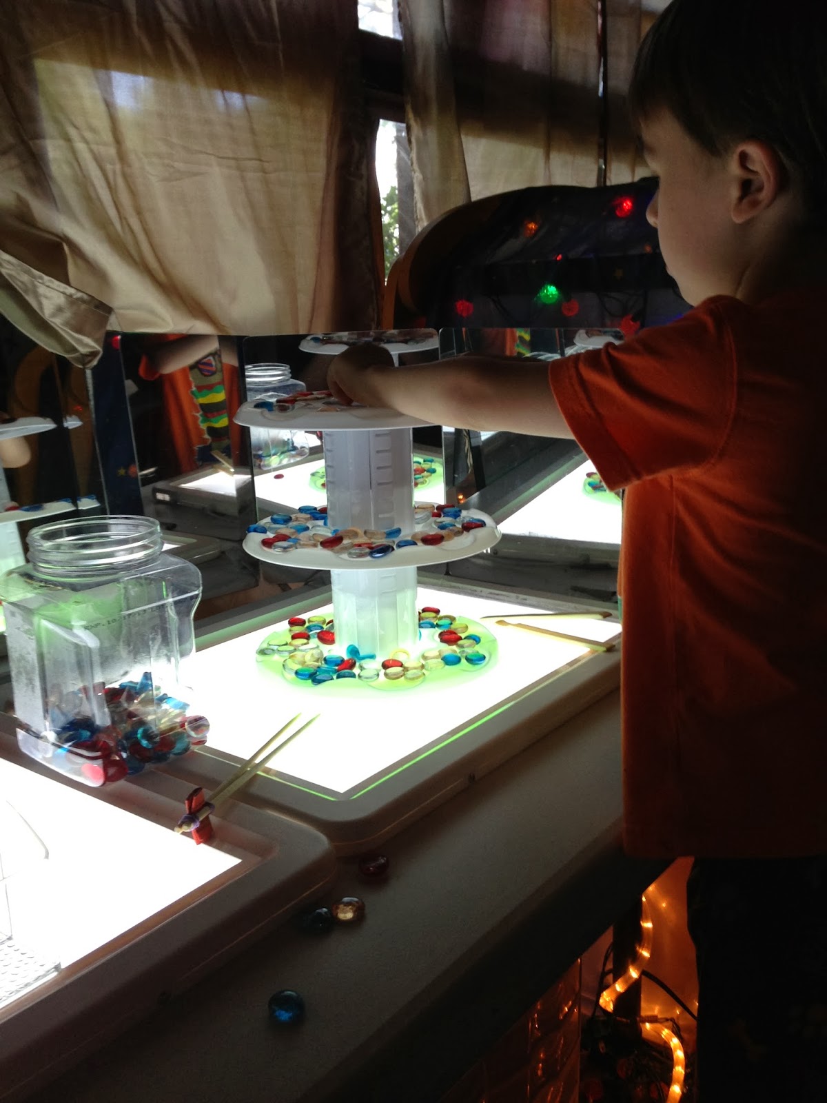 Epic Childhood Reggio, Light Table Play, and Light Play Light table