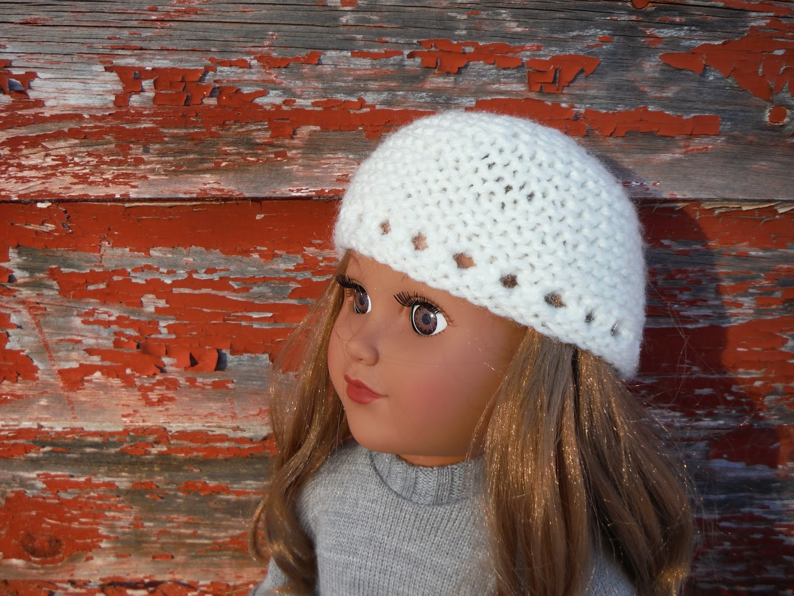 The Lil Hayseed Blog: Free knitting pattern: Garter Stitch Hat for 18&qu...