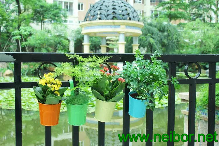 Metal Flower Pots Decorative Buckets