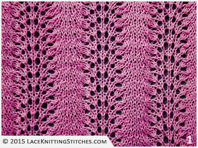 #9 Old Shale aka Feather and Fan Lace Knitting Stitches