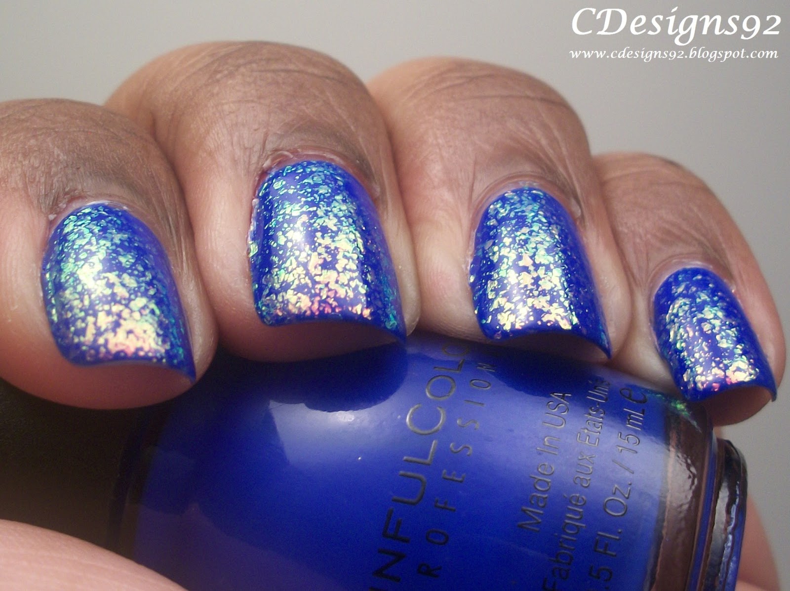 CDesigns92 Nail Polish Spotlight Sinful Colors Endless Blue