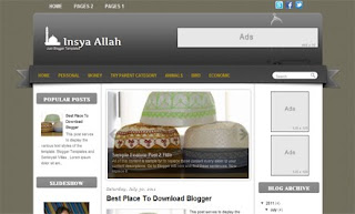 Insya Allah Blogger Template