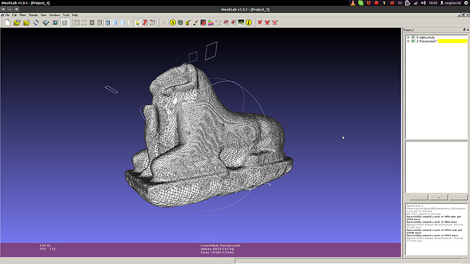 ATOR Converting pictures into a 3D mesh with PPT, MeshLab and Blender